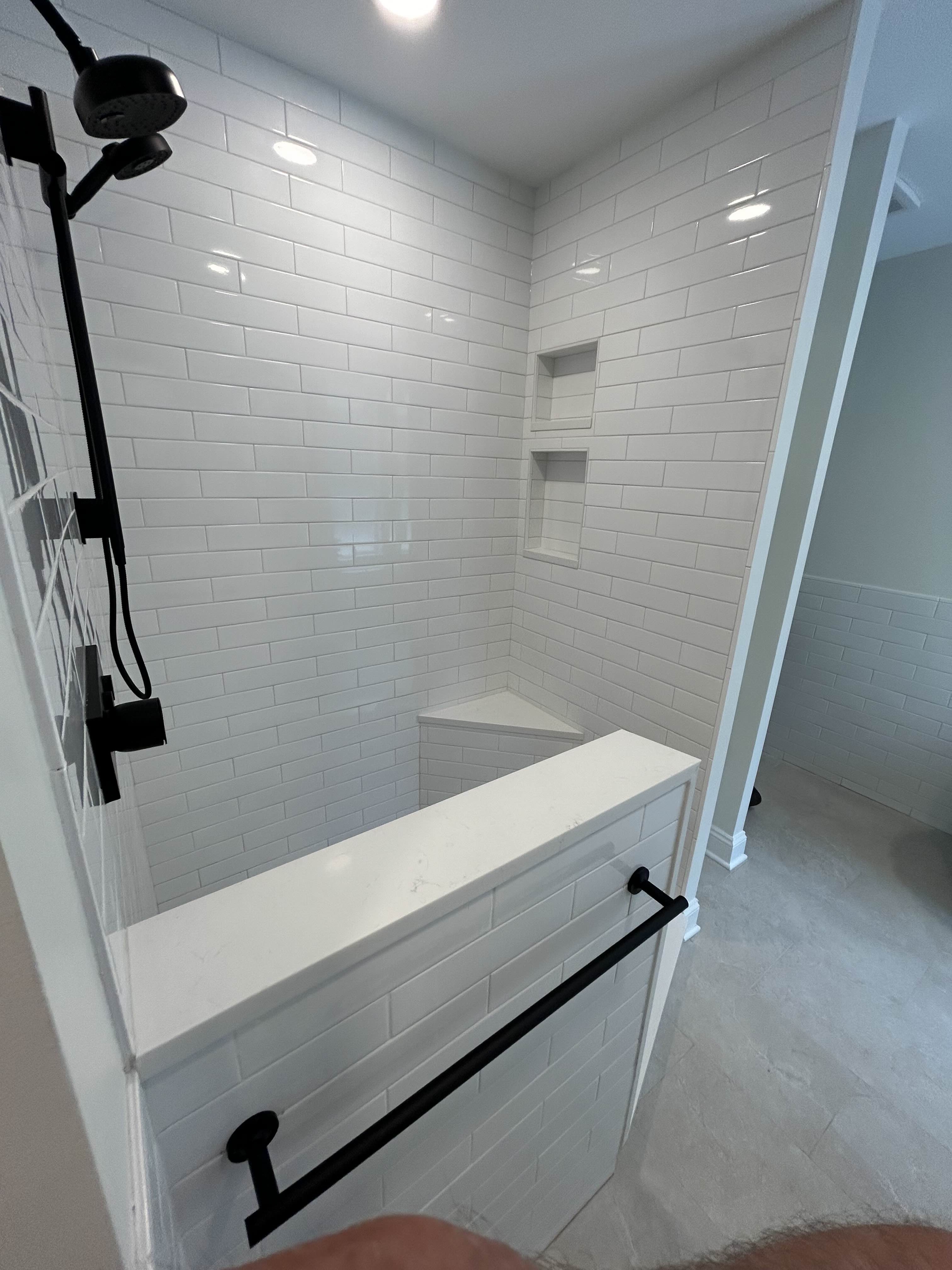 Tub shower combo glass door